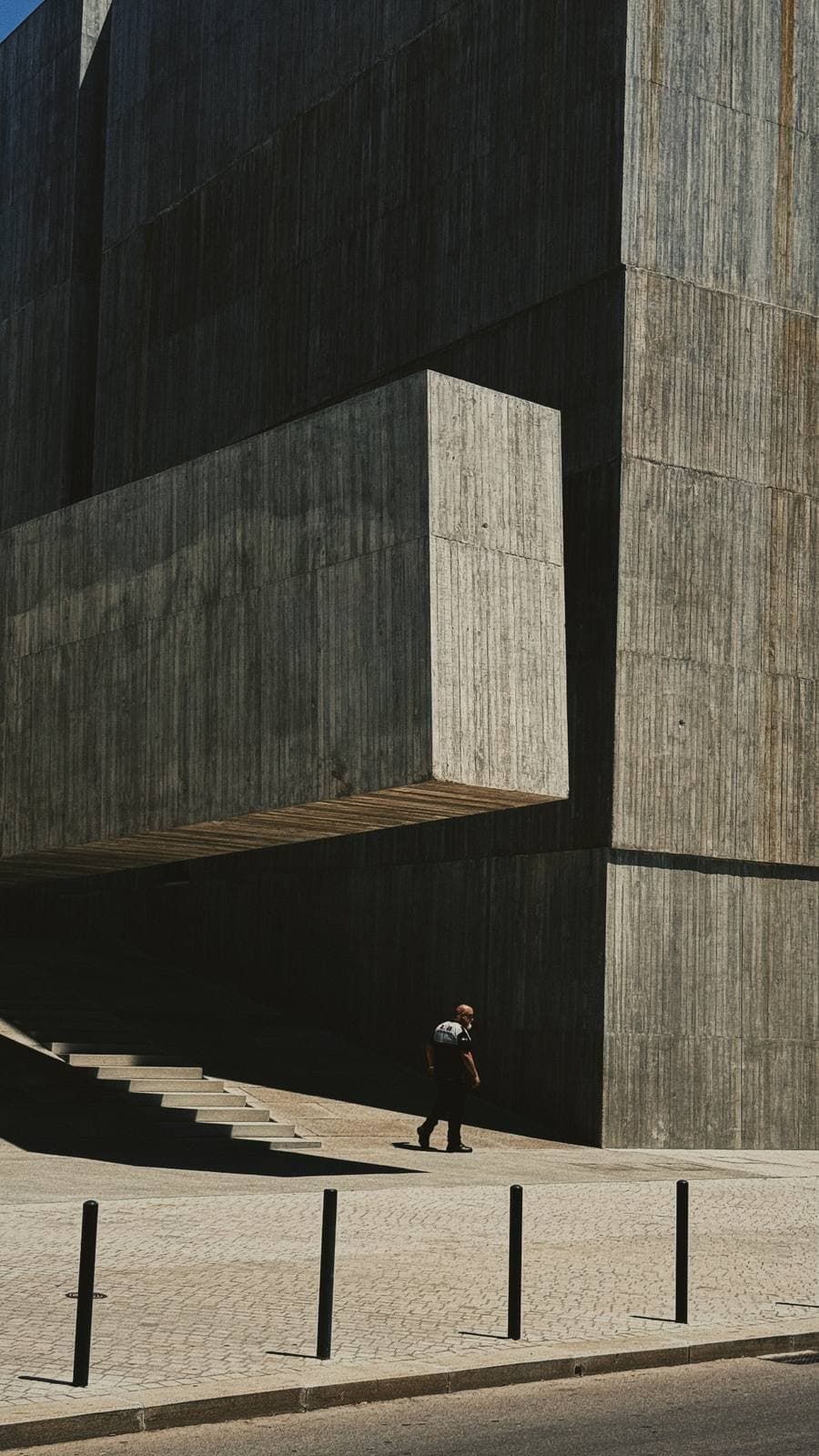 Small Figure, Vast Concrete — Cais do Sodré, Lisbon · Fine Art Print