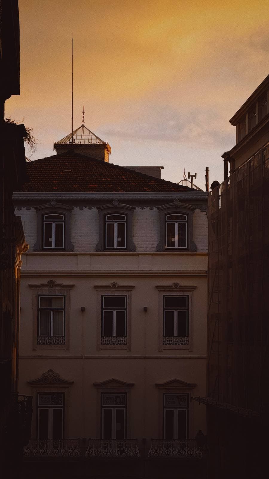 Golden Sky Over the Emenda — Chiado, Lisbon · Fine Art Print