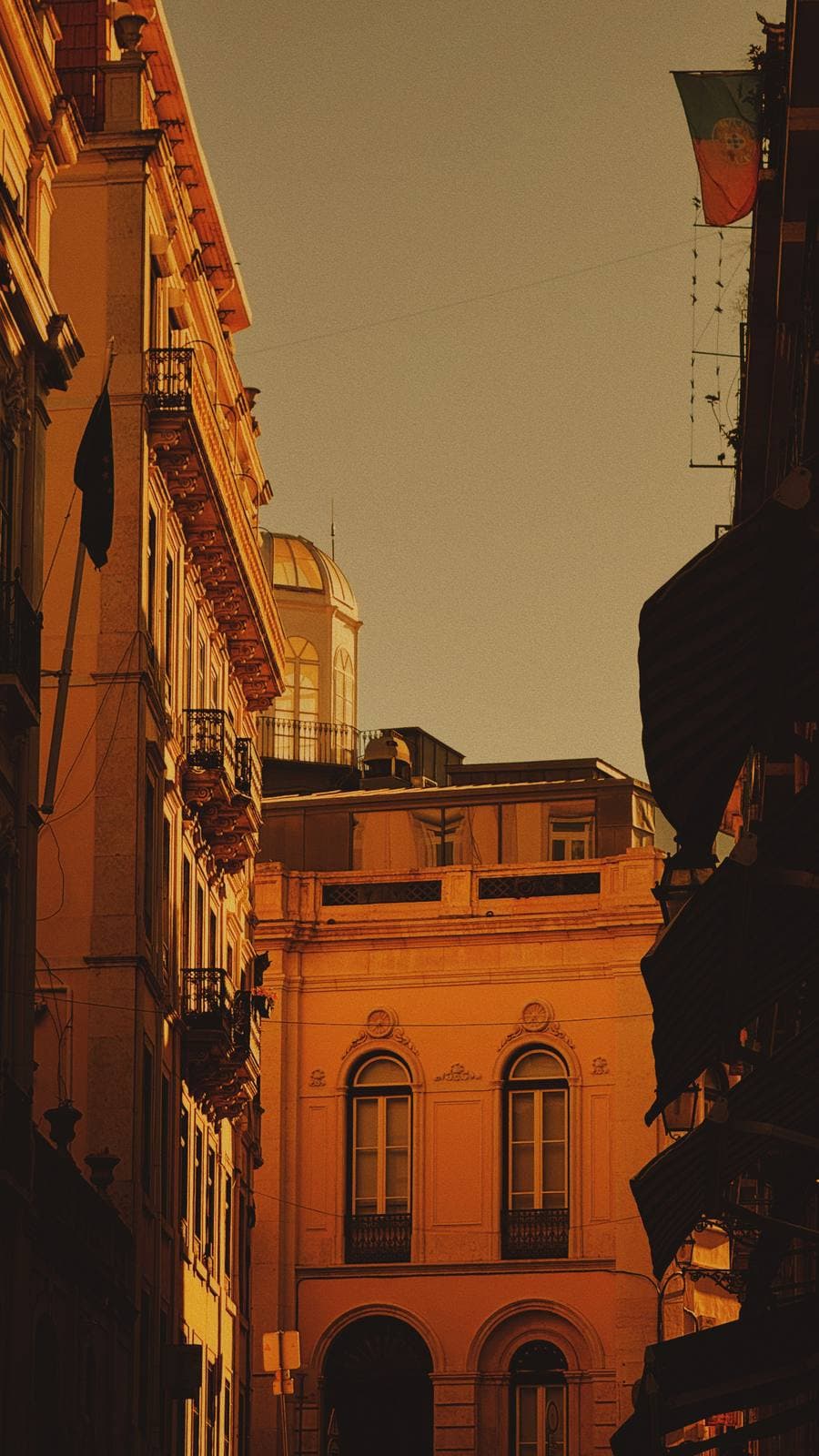 Amber Canyon, One Flag — Chiado, Lisbon · Fine Art Print