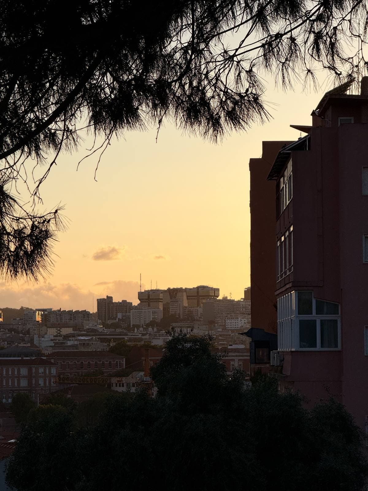 City Burning Below — Graça, Lisbon · Fine Art Print