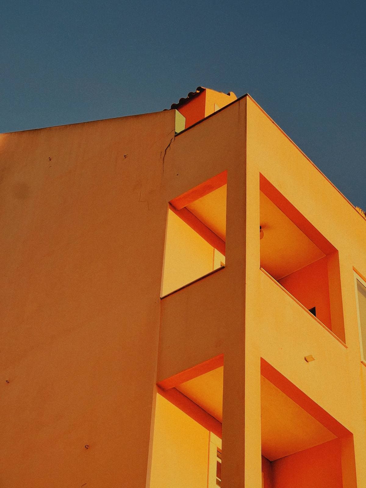Yellow Stack, Blue Above — Graça, Lisbon · Fine Art Print