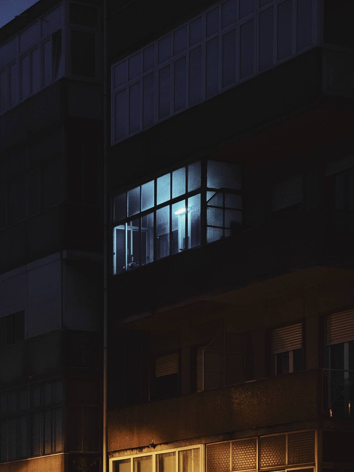 One Light, Everyone Asleep — Penha de França, Lisbon · Fine Art Print