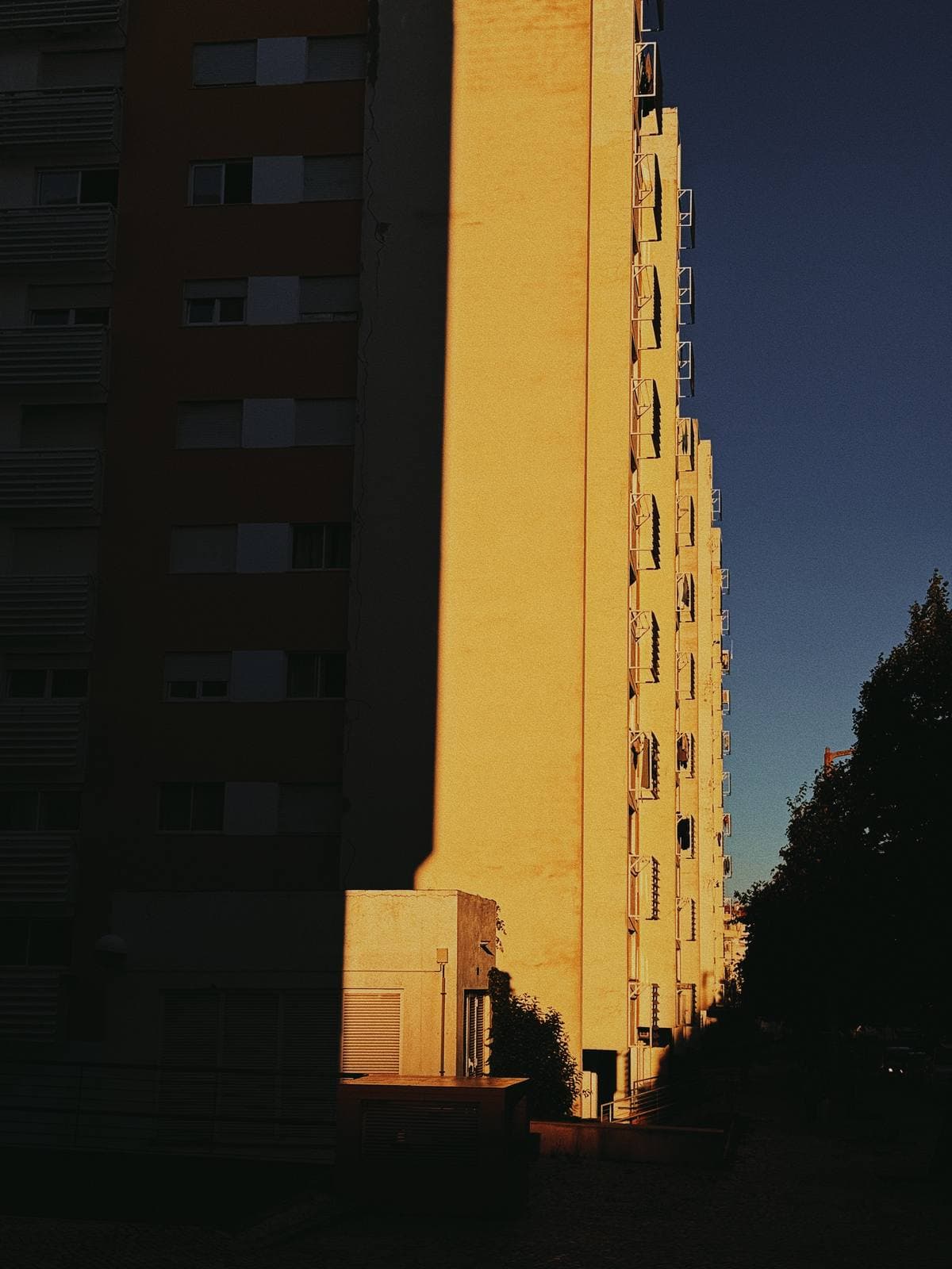 Shadow Cuts the Block — Penha de França, Lisbon · Fine Art Print
